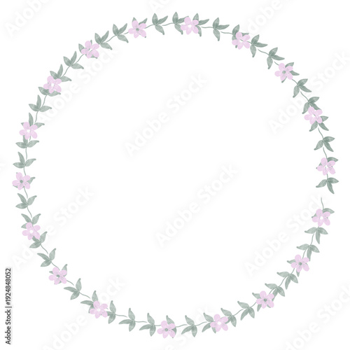 Hand drawn floral frames with flowers. Wreath. Elegant logo template. Vector illustration for labels, branding business identity, wedding invitation