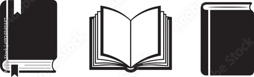 set of black and white icons for web