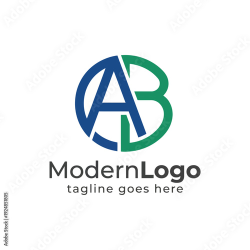 This image presents a modern and sophisticated interlocking logo, emphasizing duality and partnership, perfect for businesses wanting to convey strength and unity.