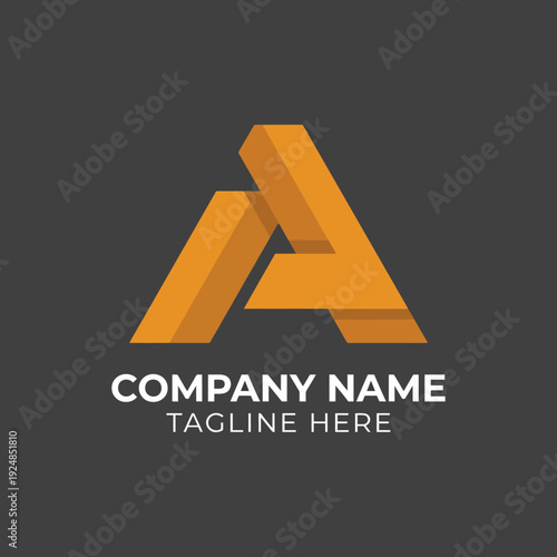 This striking image showcases a three-dimensional letter logo, stylized with a bold color scheme, suitable for diverse industries seeking a contemporary touch in branding.