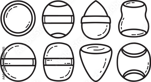 A variety of different shapes and forms of containers and vessels Vector