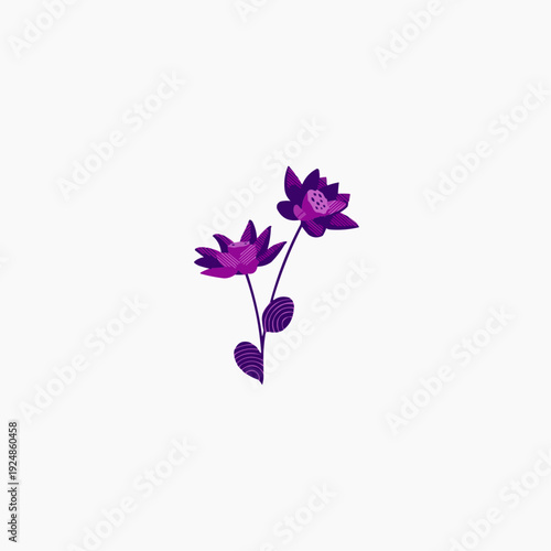 blue flower isolated on white background