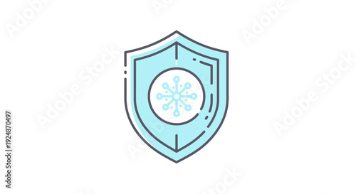 Cyber Security Shield Protection and Data Privacy Concept Illustration