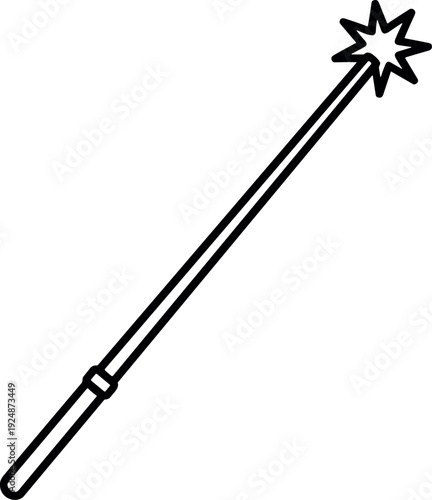 Vector illustration of a sharp metal sword on white background