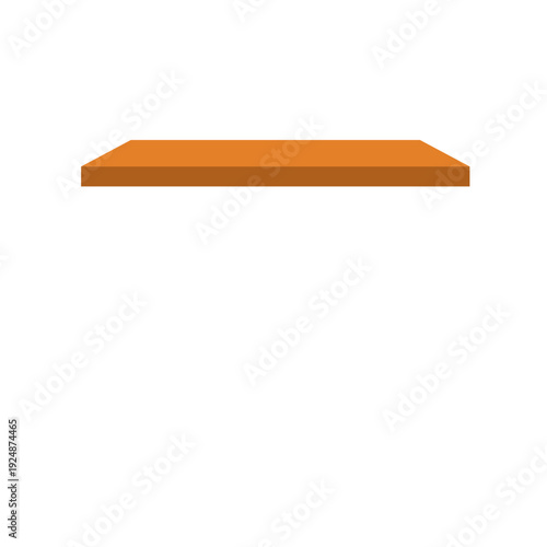 Simple wooden platform stand isolated on background representing product podium, retail showcase base, and exhibition presentation element.