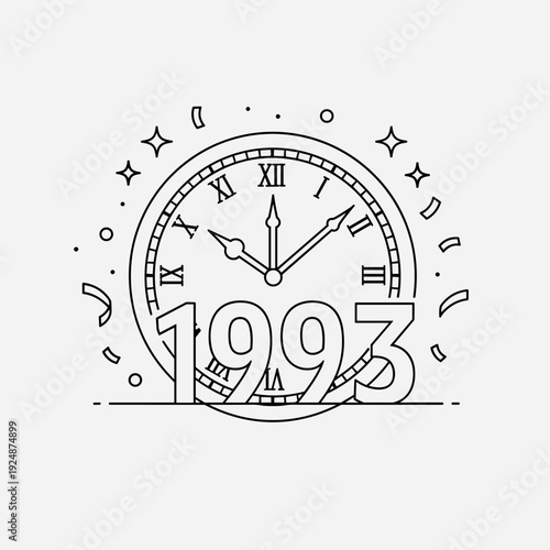 Time is money concept with clock and watch illustration
