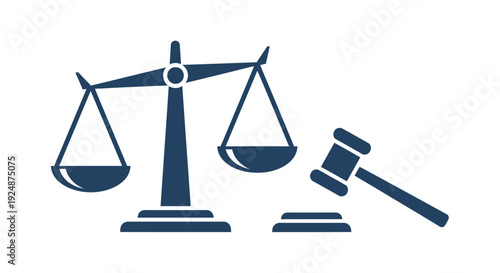 Scales of justice with a gavel representing law fairness and legal proceedings