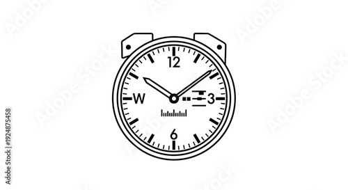 Vintage Alarm Clock Icon: Retro Timekeeping, Wake Up Call, and Nostalgic Design