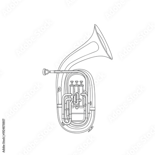 saxophone isolated on white