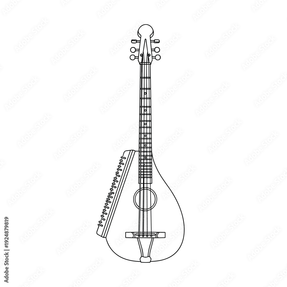 Naklejka premium electric guitar vector illustration