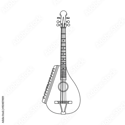electric guitar vector illustration