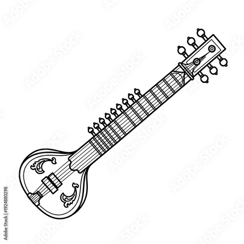 electric guitar isolated on white
