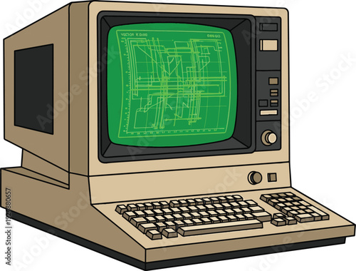 An Old Vintage Computer Terminal