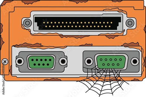 An Old Abandoned Computer Ports