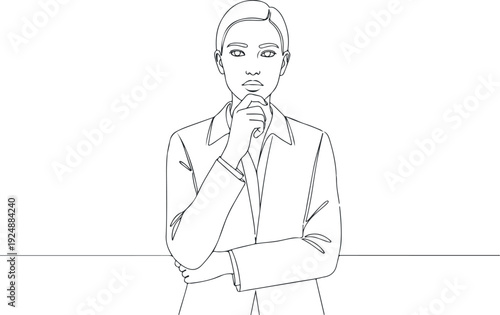 Thoughtful Man in Shirt and Blazer Pondering Deeply White Background
