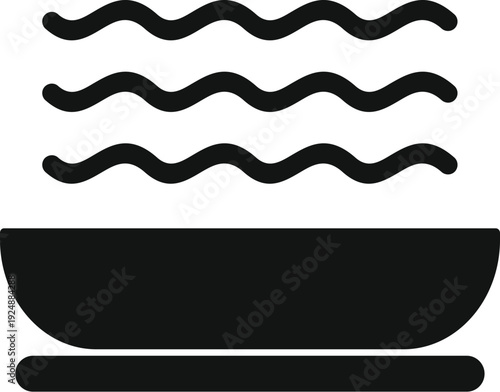 Steaming bowl of warm food illustrating a hot meal