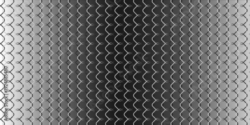 Fishing net seamless pattern. Soccer and football gates mesh. Fishnet texture. Basketball hoop and hockey net pattern. Sportswear texture. Chain link fence. Vector illustration on black background.