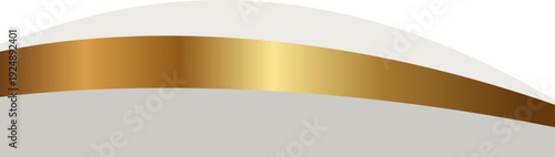 Elegant White Gold Wave Footer