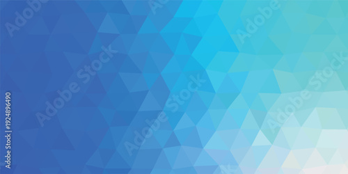 Luxury abstract blue polygon vector background. polygonal mosaic with blue gradient - Abstract geometric background - Low poly