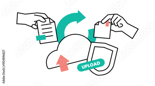 Cloud Upload Process and Document Exchange Workflow