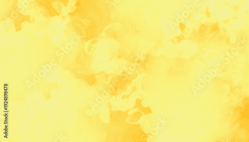 Abstract yellow watercolor washes paint