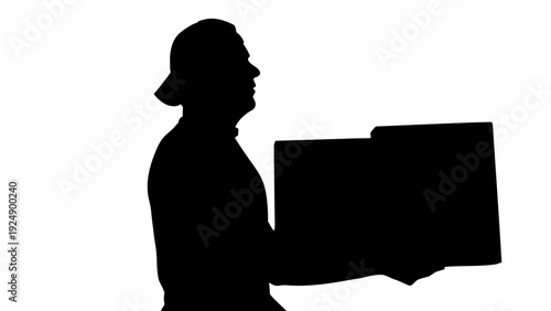 Businessman presenting information in a professional setting