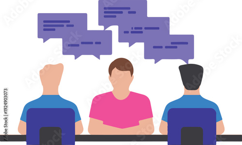 Job Interview Communication Challenge  Recruiter and Confused Candidates