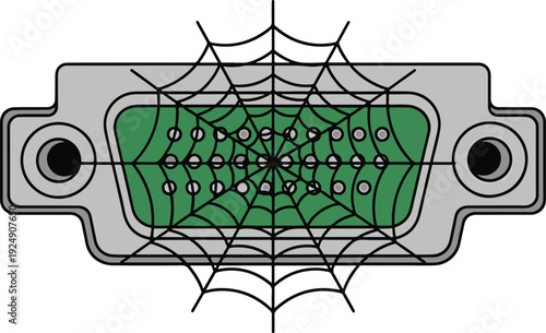 Spider Web on Microchip