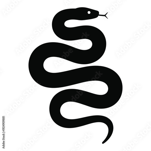 black snake vector illustration