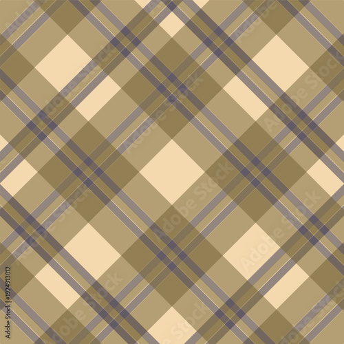 Brown and Beige Plaid Pattern for Textile Design