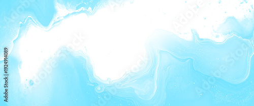 Bright cyan blue liquid vector background