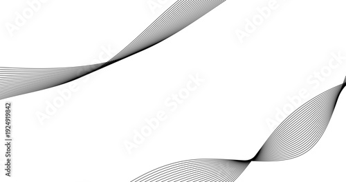 Frequency grey wave on white background illustration for modern business design Futuristic wallpaper element for Technology presentation