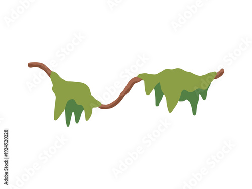Jungle Tree Liana Vine Illustration