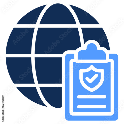 Global Policy glyph color icon