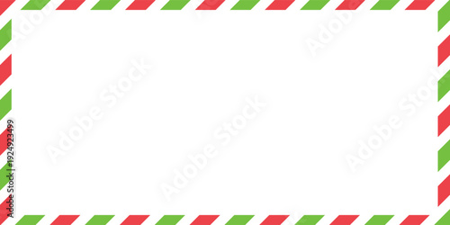 candy cane frames. Christmas and New Year candy frame. Holiday xmas border.  isolated on white background. Vector illustration.