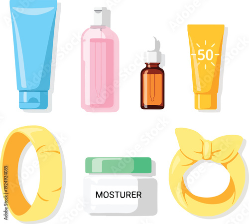 Assorted Cosmetic Skincare Beauty Products.