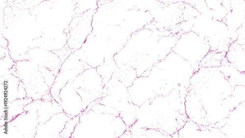 Pink marble texture pattern with veins and cracks isolated on transparent background