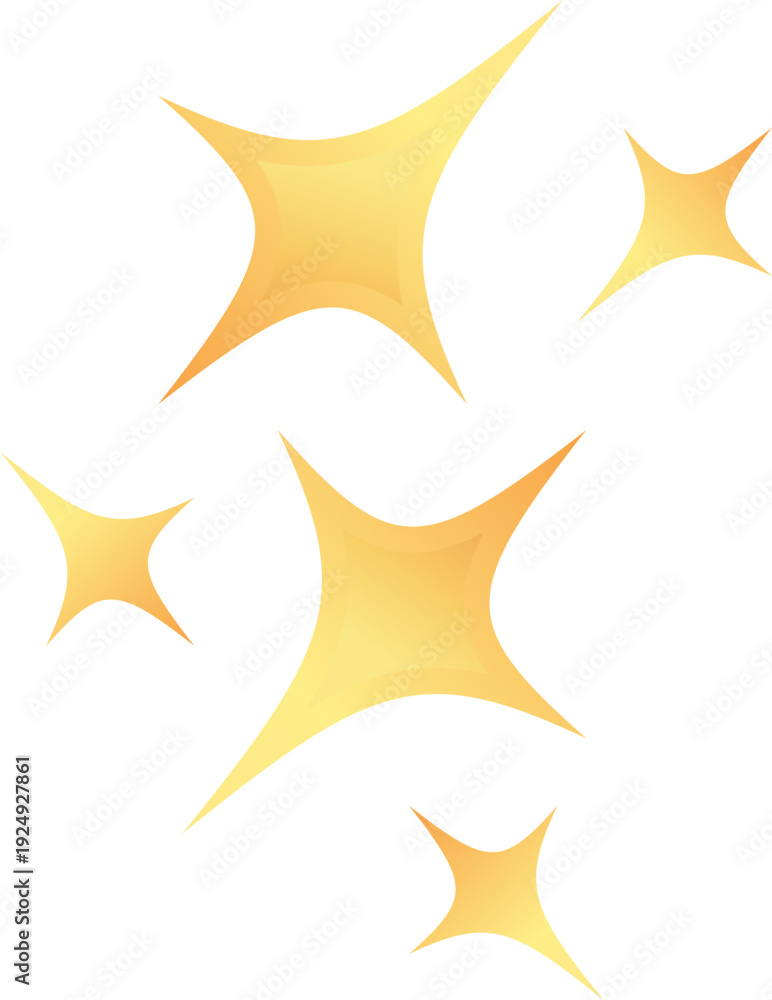 Obraz premium Cluster Sparkle Stars icon