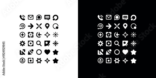 Black and white social media on split background social media black and white