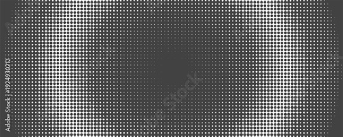 Halftone dotted abstract background. Grain gradient texture background with dots. Noise Stipple pointillism pattern. Sand, grain, grunge stipple effect. Abstract texture, vector illustration. modern