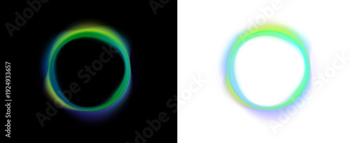 Modern chrome gradient portal effect. Glossy reflections create depth illusion. Abstract futuristic composition.