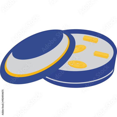 Pill Box with Capsules Open