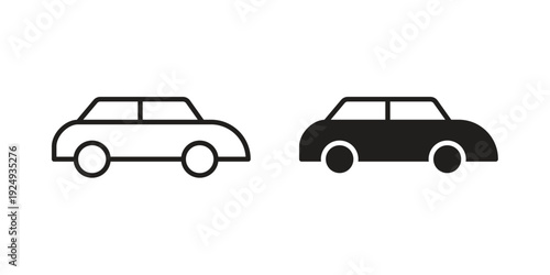 Car side view icon