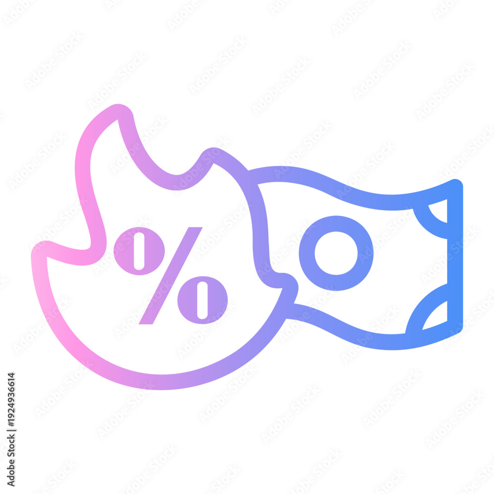 Fototapeta premium discount Line Gradient Icon