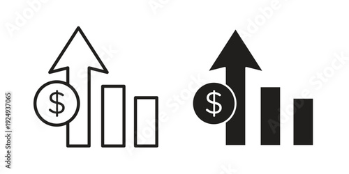 Chat arrow grow icon