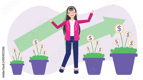 Digital Finance Management With Professional Character