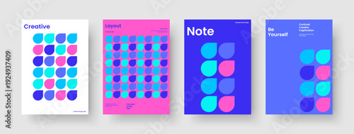 Abstract Book Cover Design. Geometric Flyer Layout. Creative Background Template. Business Presentation. Banner. Poster. Brochure. Report. Pamphlet. Brand Identity. Handbill. Newsletter. Journal