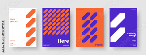 Geometric Brochure Design. Modern Report Template. Abstract Book Cover Layout. Background. Poster. Banner. Business Presentation. Flyer. Magazine. Leaflet. Catalog. Notebook. Portfolio. Pamphlet