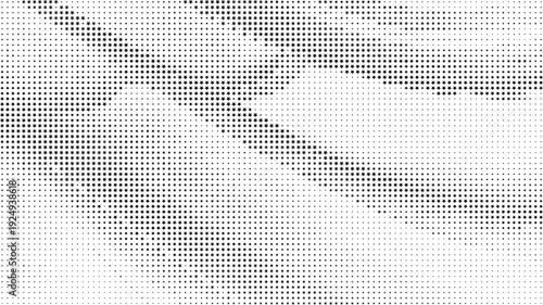 Black and white halftone pattern scattered star shapes on white background, Black star dotted abstract modern backdrop