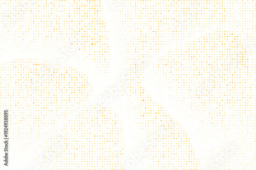 Golden halftone pattern scattered star shapes on white background, Gold star dotted abstract background modern